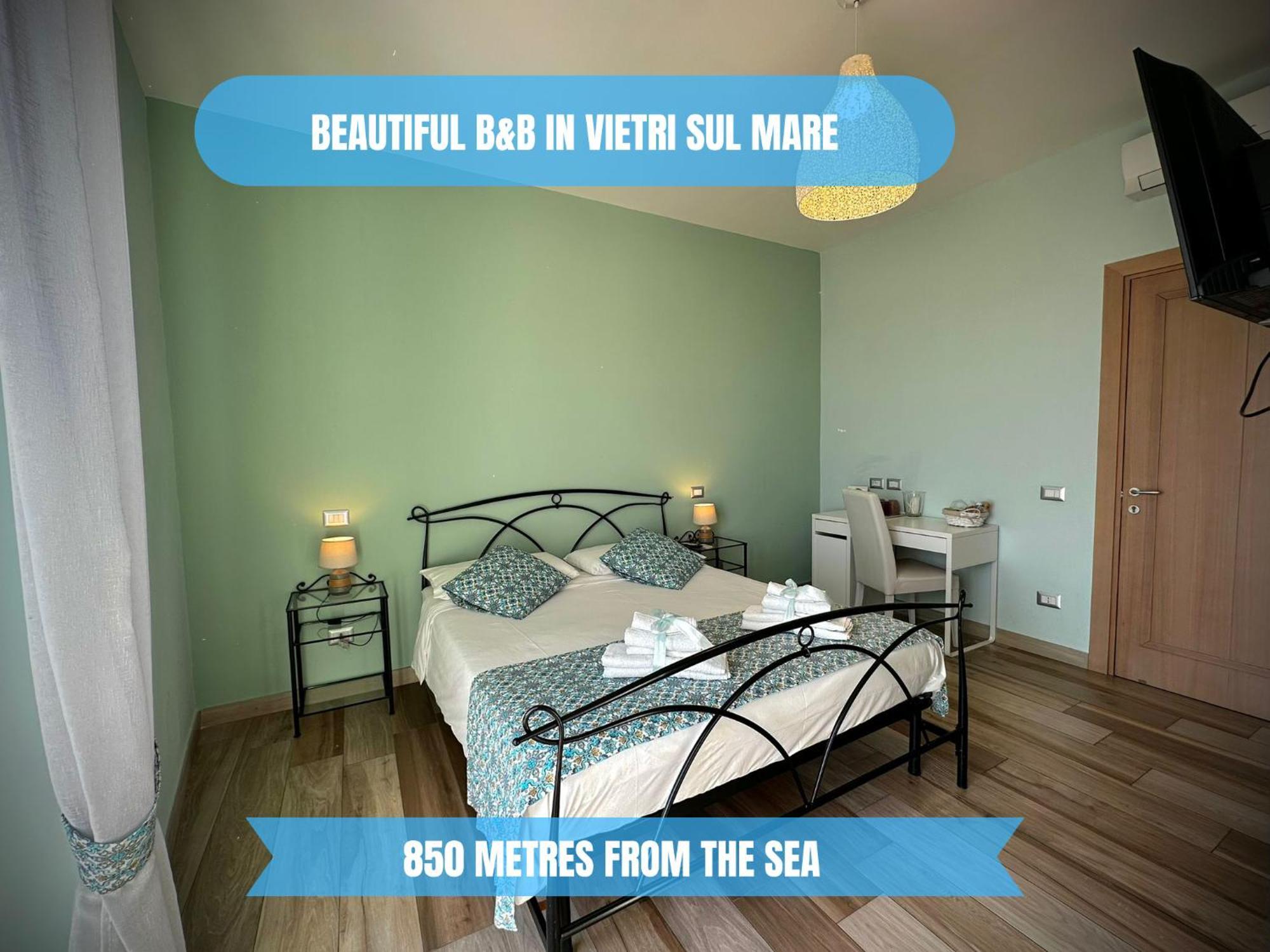Bed and Breakfast ---5 Minutes From The Sea ---Panorama And A-C Виетри Экстерьер фото